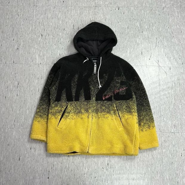 “ karl kani " fleece zip-up