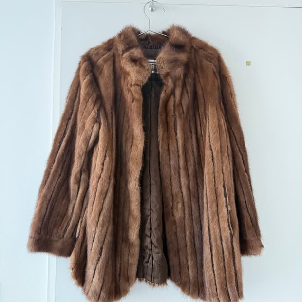 사가밍크 퍼 자켓