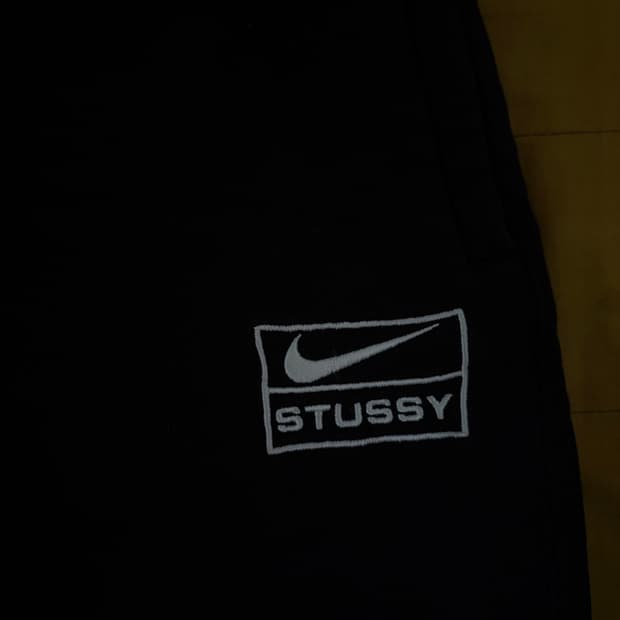나이키 x 스투시 워시드 플리스 팬츠 블랙 미디움 극미중고 민트급 판매