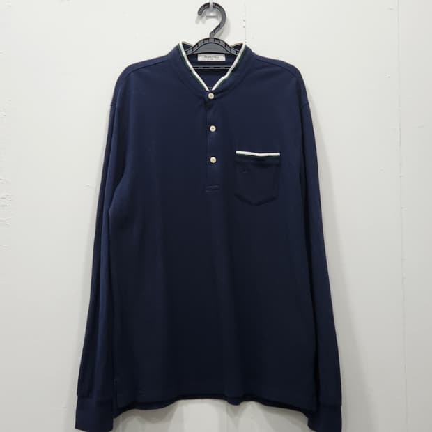[105] 빈폴 네이비 헨리넥 긴팔 티셔츠 남성 105사이즈