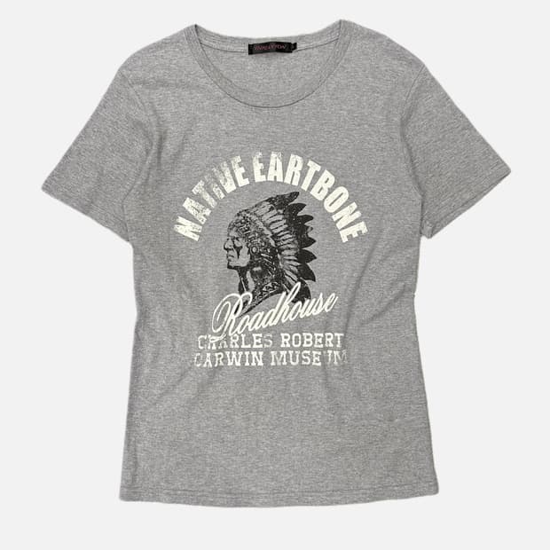 THRUXTON vintage indian printig t-shirt