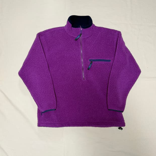 엘엘빈 딥파일 플리스 풀오버 80-90s