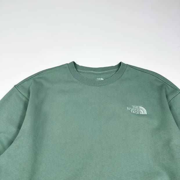노스페이스 루즈핏 민트 크루넥 맨투맨 (M)
