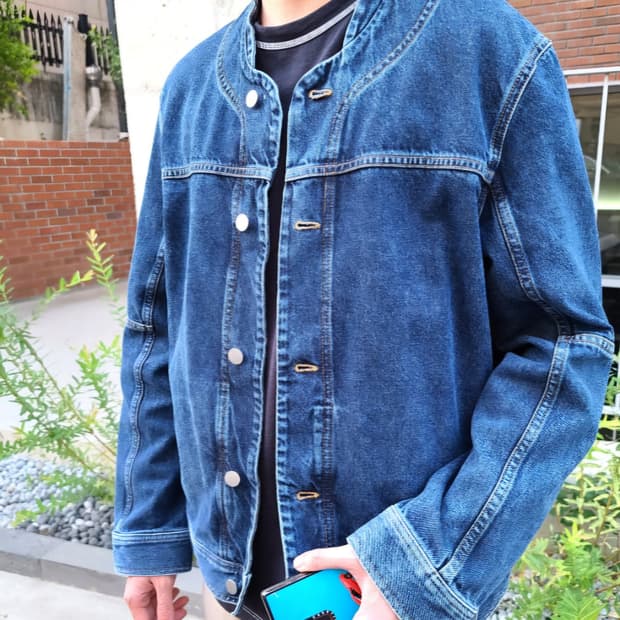 COS 코스 데님 청자켓 남자100