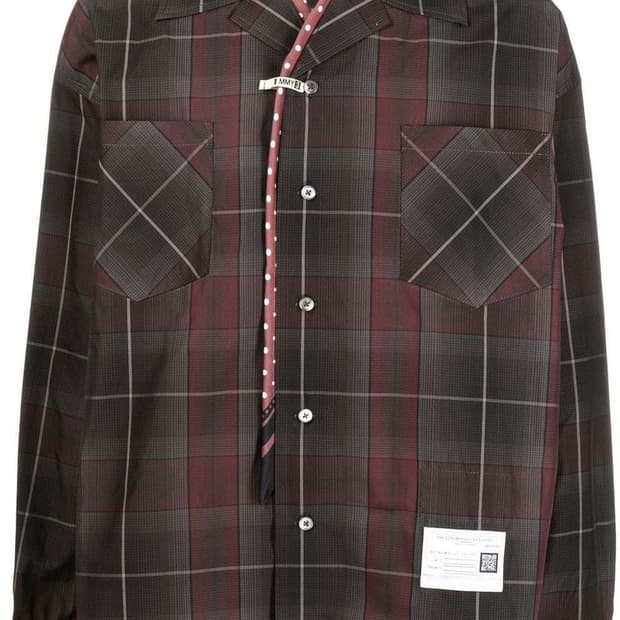 미하라야스히로 옴브레 셔츠 48사이즈