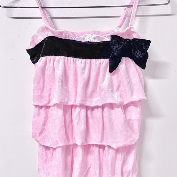 트랄라라 리본 핑크 나시 히메갸루 히메카지 로걀 핀터깔 리즈리사