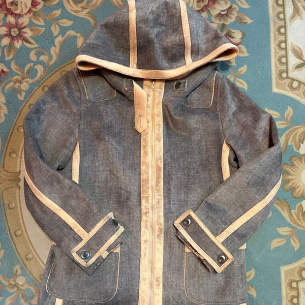 여성 모리걸 그린 외투 (m)