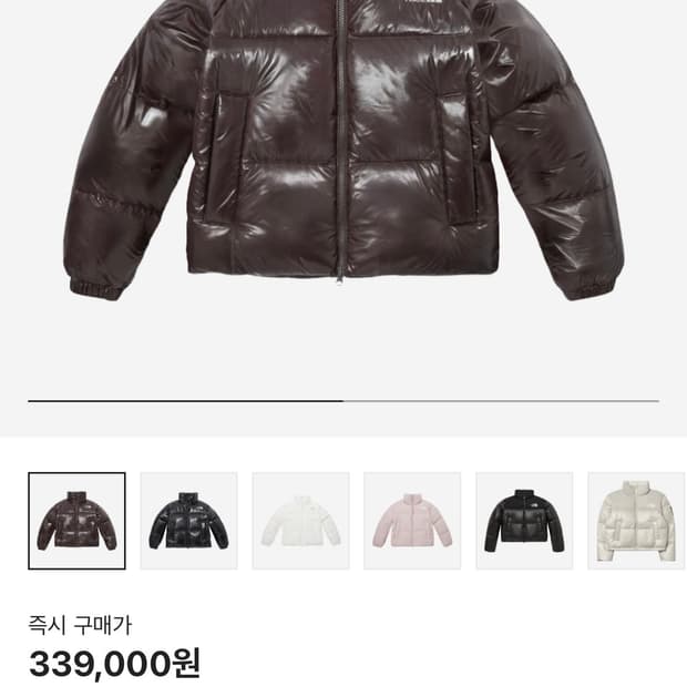 노스페이스 화이트라벨 눕시 브라운 s