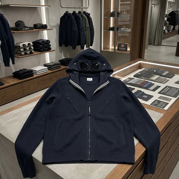[정품] CP컴퍼니 고글 니트 집업 자켓 (사이즈 100)