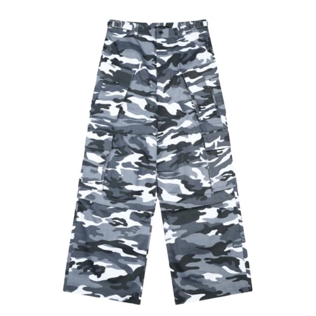 프로젝트 G/R 오버사이즈 컨버터블 카고 팬츠 시티 카모