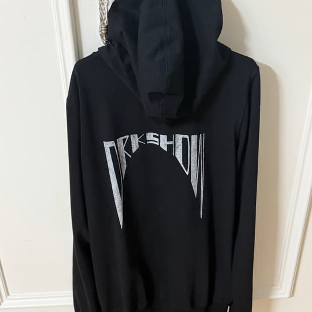 릭오웬스 다크쉐도우 김프 백로고 후드집업 XL