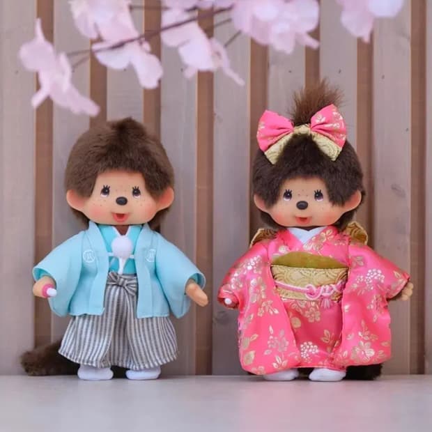 기모노 몬치치 인형 남아/여아