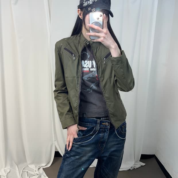 00‘s 카키 나일론 자켓