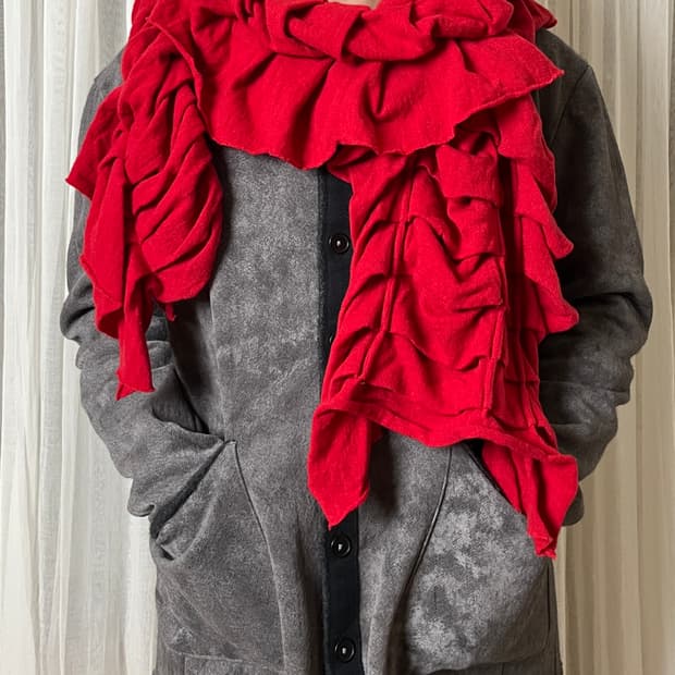 Gomme 고무 셔링 머플러 목도리