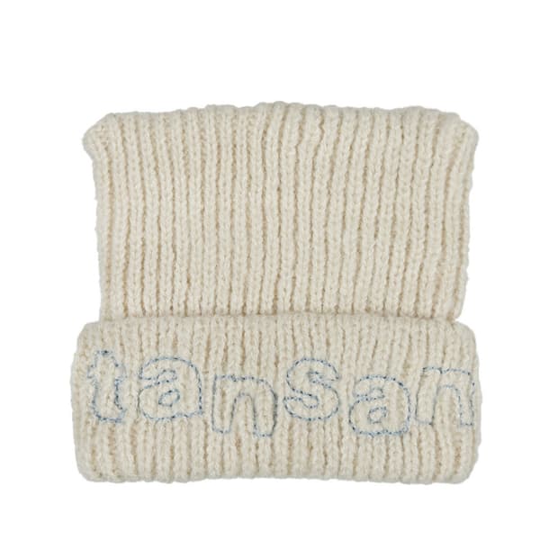 (새상품) 탄산마그네슘 로고 캣 비니 아이보리