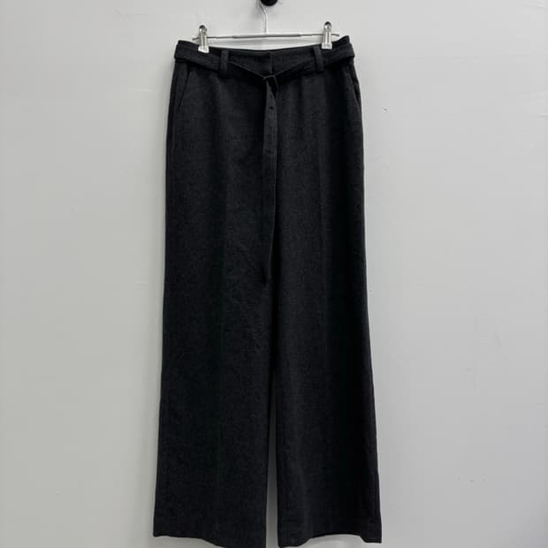 [새상품] 조이 그라슨 JOY GRYSON 벨티드 울 블렌드 와이드 팬츠