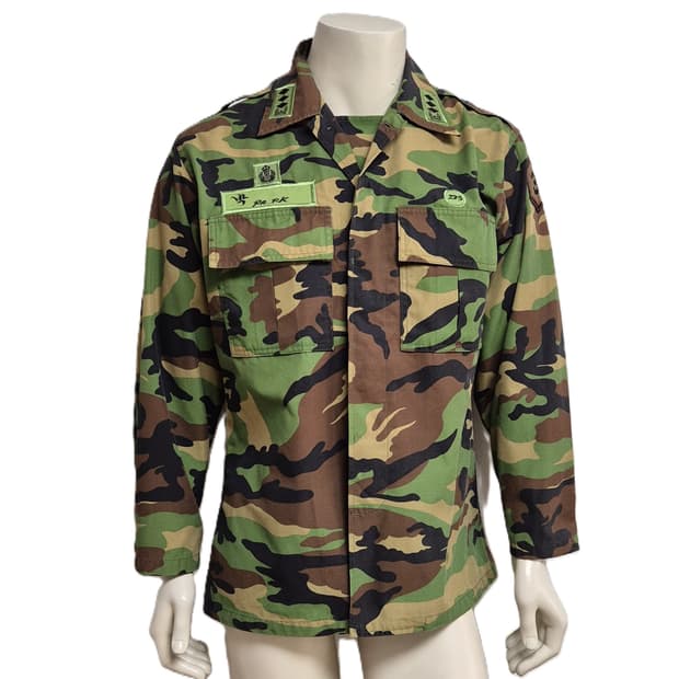 육군 구형 3군사령부 의무 대위 후기형 동계 전투복 상의 자켓 (L)