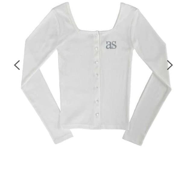 애즈온 SICILY BUTTON CARDIGAN / WHITE