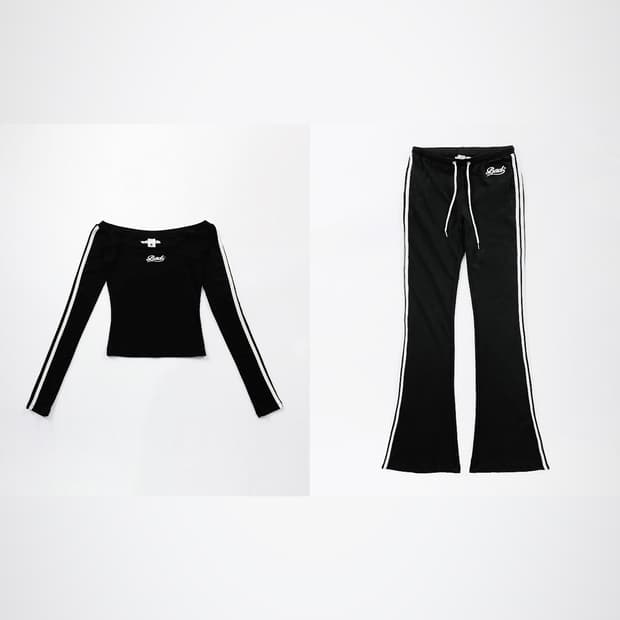 단종,유일매물) 배드블러드 바바라 셋업 블랙 (오프숄더 탑, 붓컷 팬츠)