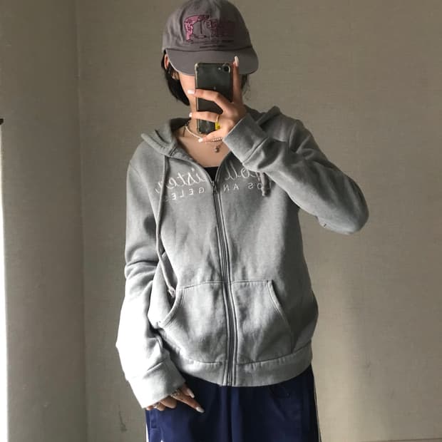 홀리스터 뮤트그레이 후드집업