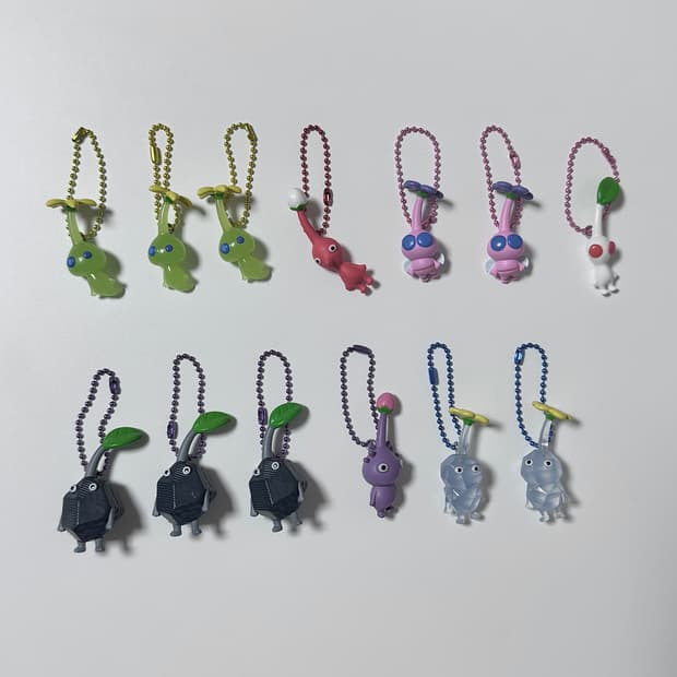 피크민 마스코트 피규어 키링 키홀더 고전 게임 과자 애니 젤리