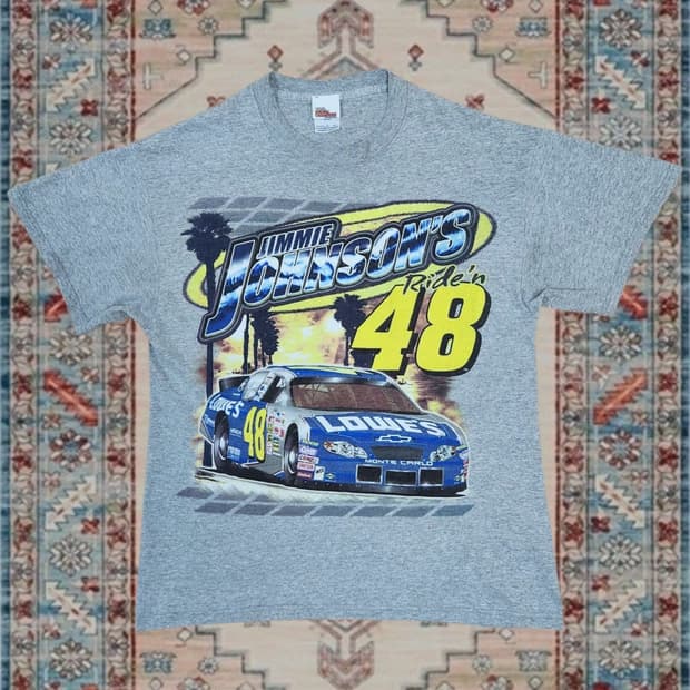 NASCAR Jimmie Johnson 48 그래픽 티셔츠 M