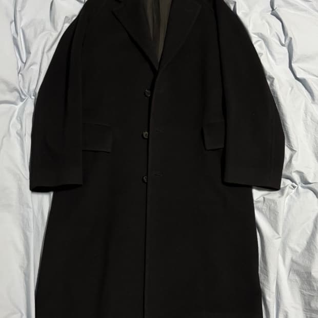 오라리 블랙 울 캐시미어 코트 4사이즈