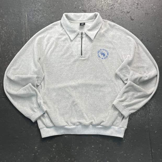 100 엄브로 벨루어 반집업 맨투맨