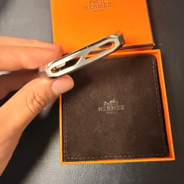 에르메스 실버 뱅글