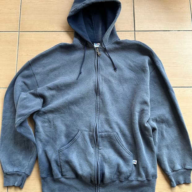 90‘s 러셀 썬페이드 후드집업 2XL
