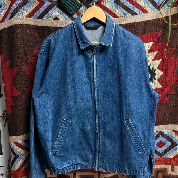M) 폴로 랄프로렌 90s USA 데님 베이포트 자켓