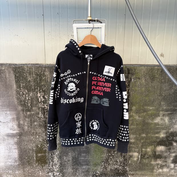 DJ OZMA 오피셜 라이센스 펑크 후드집업