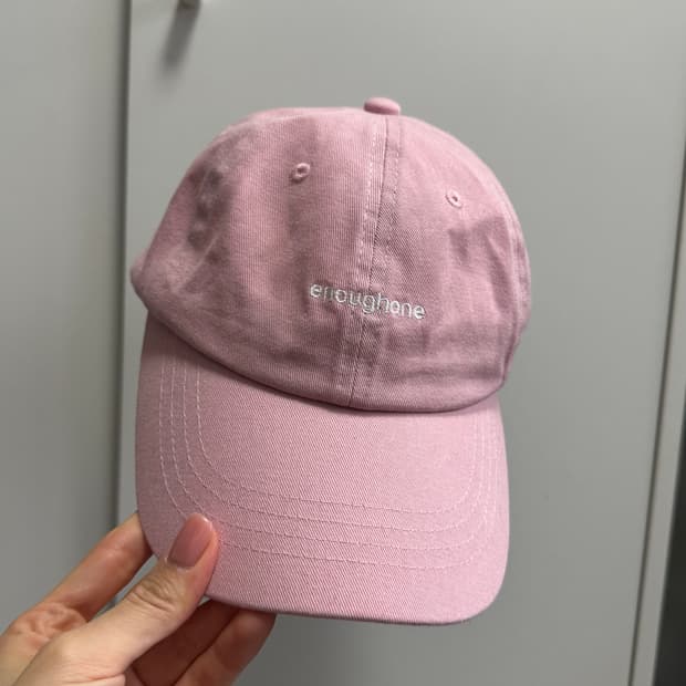 이너프원 볼캡 핑크