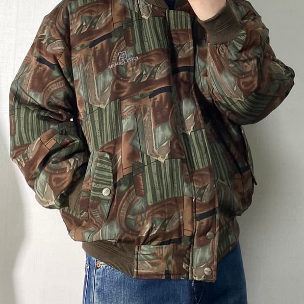 [XL] 90s Pierre Balmain 발망 에스닉 블루종 자켓