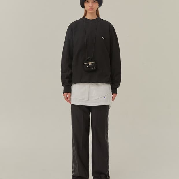 [새상품] 아더에러 크럼플 스웨트셔츠 맨투맨 블랙