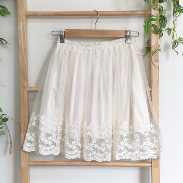 JPN/ 캉캉 레이스 스커트 모리걸미니스커트 모리룩미니스커트 