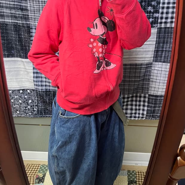 도쿄 디즈니 미니마우스 후드집업