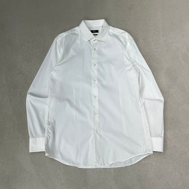 휴고보스 화이트셔츠 s09676