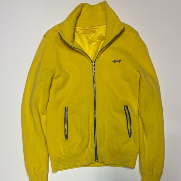 여성 루이까스텔 골프 방풍 울 니트 집업