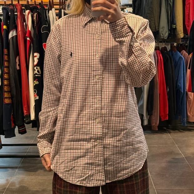 [No.9]Polo 폴로 체크 긴팔셔츠