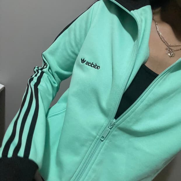 🩵대대장급🩵아디다스 베켄바우어 트랙탑 져지집업 민트/딱붙핏 민트우유