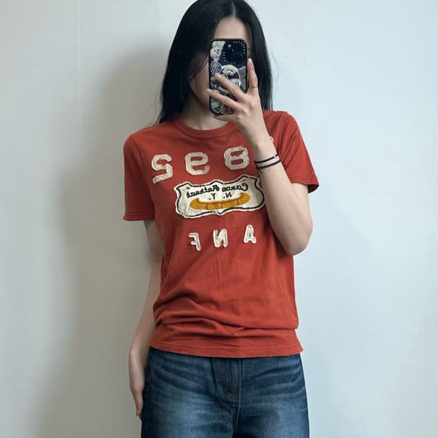 아베크롬비 y2k 와투케 브릭 반팔 티셔츠