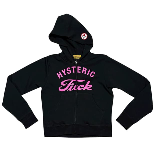 히스테릭 글래머 fuk i<hysteric 패치 후드 집업 자켓