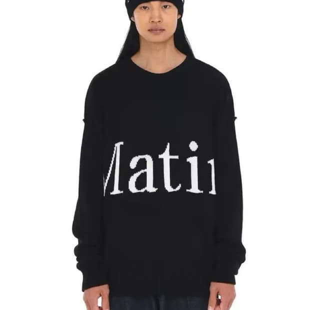 마뗑킴 빅로고 니트