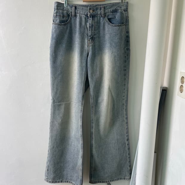 노이어 디스트로이드 플레어 데님 팬츠 48