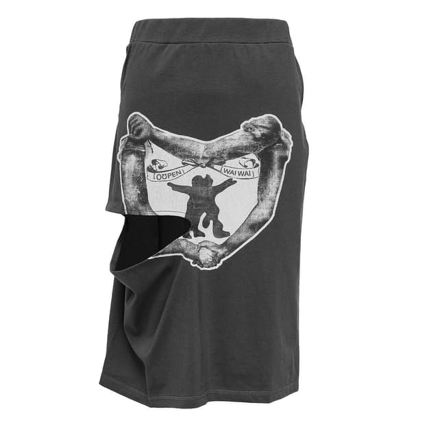 OPEN YY YY Hug&Heart Cutout Skirt