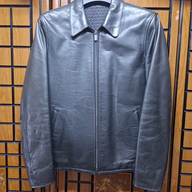 던힐 소가죽 싱글 라이더 자켓 100, M