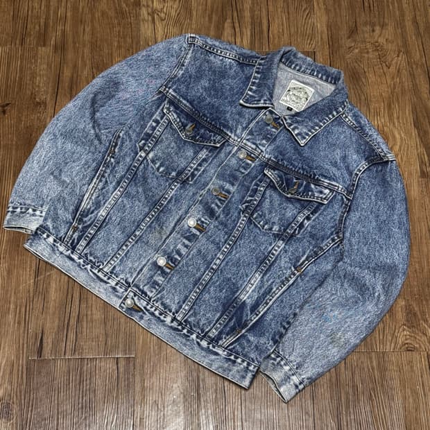 [M] 맥 호프 스톤워싱 데님 청 자켓