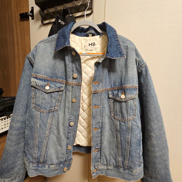 헤론프레스톤 x H&M 청자켓 M