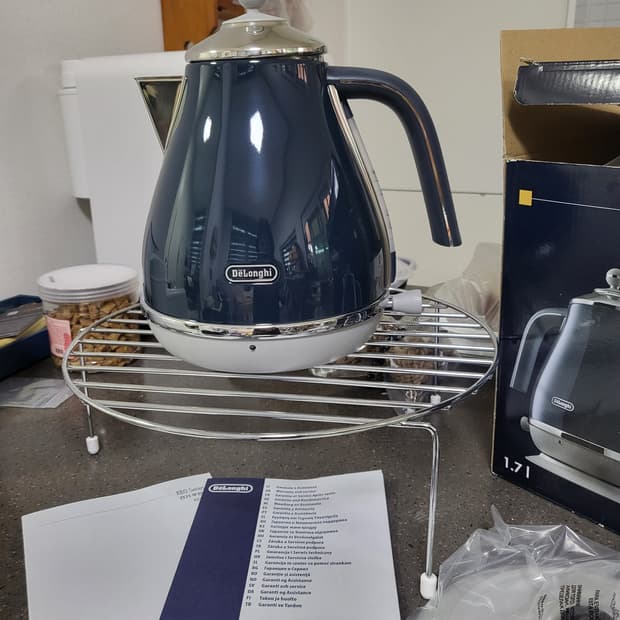 (정품 새제품!)드롱기 아이코나 캐피탈 전자주전자 런던블루 새상품!